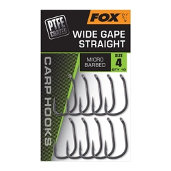 Fox Wide Gape Straight Carp Hooks